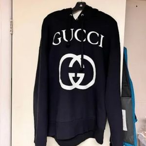 Black Gucci Hoodie Interlocking G